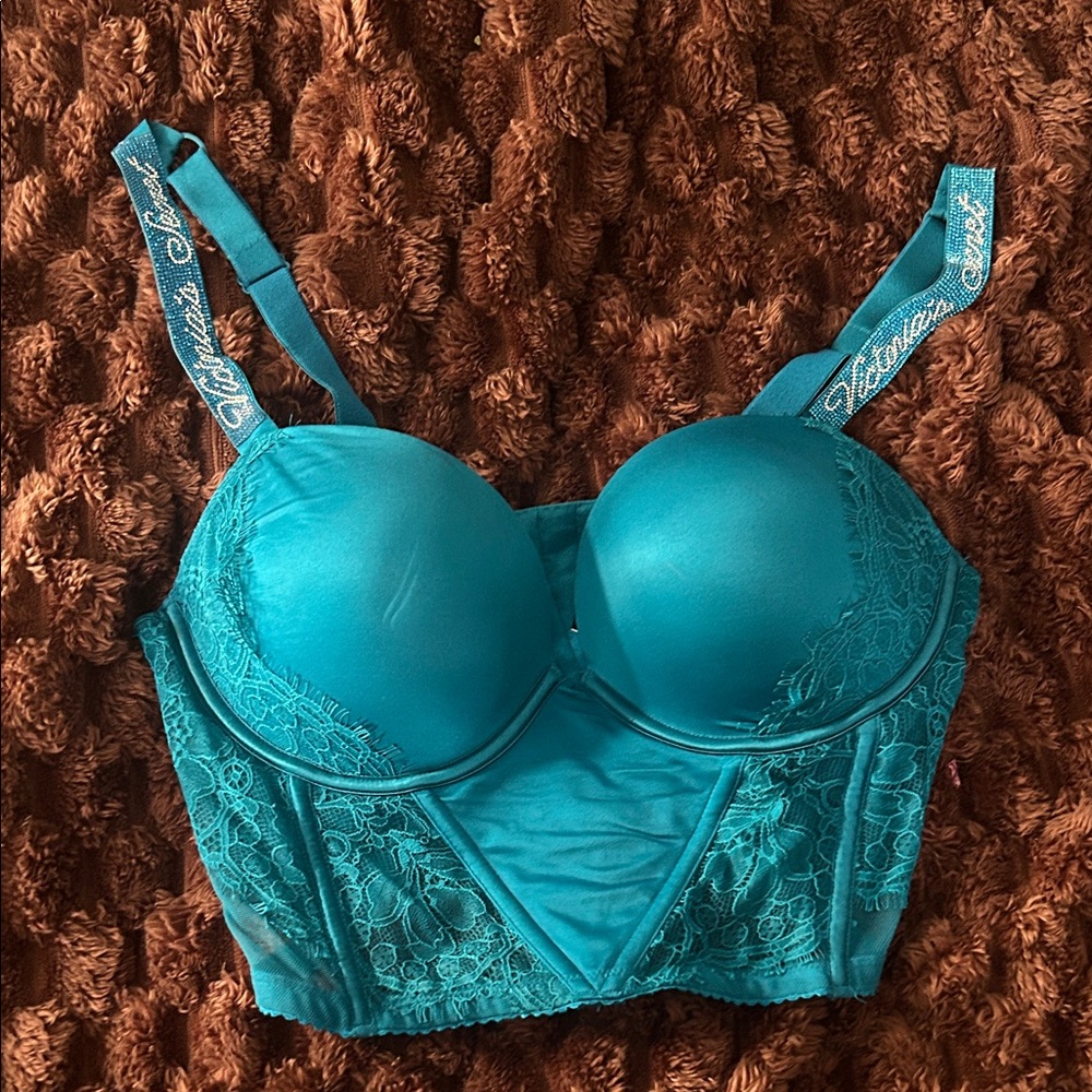 Victoria's Secret Turquoise Lace Bra